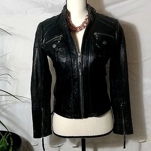 Michael Michael Kors Women's Black Biker Jacket